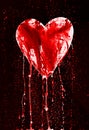Broken heart - bleeding heart Royalty Free Stock Photo