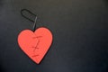 A broken heart can not be stitched or glued together Royalty Free Stock Photo