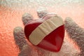 Broken Heart With Hand Under Royalty Free Stock Photo