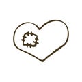 Broken Heart Icon Royalty Free Stock Photo