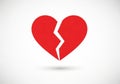 Broken heart Royalty Free Stock Photo