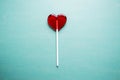 Broken heart lollipop Royalty Free Stock Photo