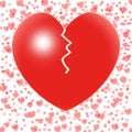 Broken Heart Means Couple Trouble Or Royalty Free Stock Photo