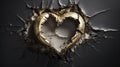 Broken Heart Symbolizing Divorce and Failing Marriage Problems