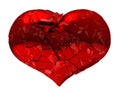 Broken Heart - unrequited love, death or pain Royalty Free Stock Photo