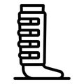 Broken leg icon, outline style Royalty Free Stock Photo