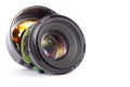 Broken lens Royalty Free Stock Photo