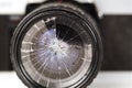 Broken lens Royalty Free Stock Photo