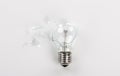 Broken light bulb Royalty Free Stock Photo