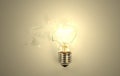 Broken light bulb Royalty Free Stock Photo