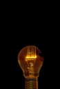Broken light bulb burn out with flame Royalty Free Stock Photo