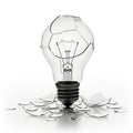 Broken light bulb Royalty Free Stock Photo