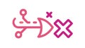 Broken Link Error: Website Disconnection Problematic URL, vector design Generative AI Royalty Free Stock Photo