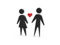 Broken love divorce Royalty Free Stock Photo