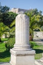 Broken marble column Royalty Free Stock Photo