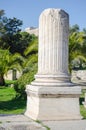 Broken marble column Royalty Free Stock Photo