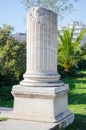 Broken marble column Royalty Free Stock Photo