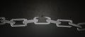 Broken metal chain on background. Freedom concept Royalty Free Stock Photo