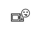 Broken microwave emoji icon