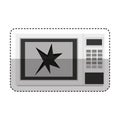 Broken microwave oven icon