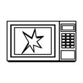 Broken microwave oven icon