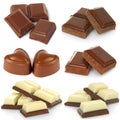 Broken milk chocolate bar set