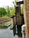 Broken mill wheel Royalty Free Stock Photo