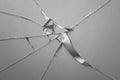 Broken mirror shattered in many pieces. Cracked glass ,The mirror crack Texture Background