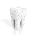 Broken molar tooth Royalty Free Stock Photo