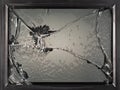 The broken monitor of the old TV, kinescope , gadget Royalty Free Stock Photo