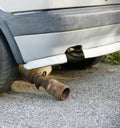 Broken muffler