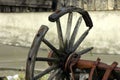 Broken Old Antique Wagon Wheel Royalty Free Stock Photo