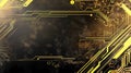 Broken old circuit board astract background.