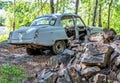 Broken old Soviet car Royalty Free Stock Photo