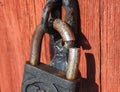 Broken padlock. Criminal chronicle. Thief burglary. Royalty Free Stock Photo