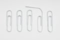 Broken Paperclip Royalty Free Stock Photo