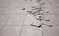 Broken pavement Royalty Free Stock Photo