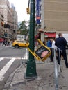 Traffic Signal, Street Repairs, NYC, NY, USA