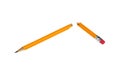 Broken pencil Royalty Free Stock Photo