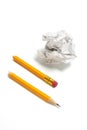 Broken Pencil and Paper Ball