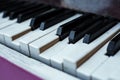 Broken piano keys Royalty Free Stock Photo