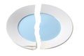 Broken Plate Royalty Free Stock Photo