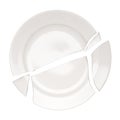 Broken plate Royalty Free Stock Photo