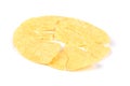 Broken potato chips isolated on white background Royalty Free Stock Photo