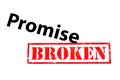 Broken Promise Royalty Free Stock Photo