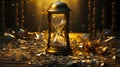 Broken Promises and Timeless Memories A Poignant Story of a Shattered Hourglass and a Keepsake AI generated