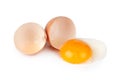 Broken raw egg Royalty Free Stock Photo