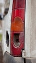 Broken rear lamp by car Royalty Free Stock Photo