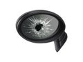 Broken rear view mirror on white background Royalty Free Stock Photo
