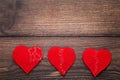 Broken red hearts Royalty Free Stock Photo